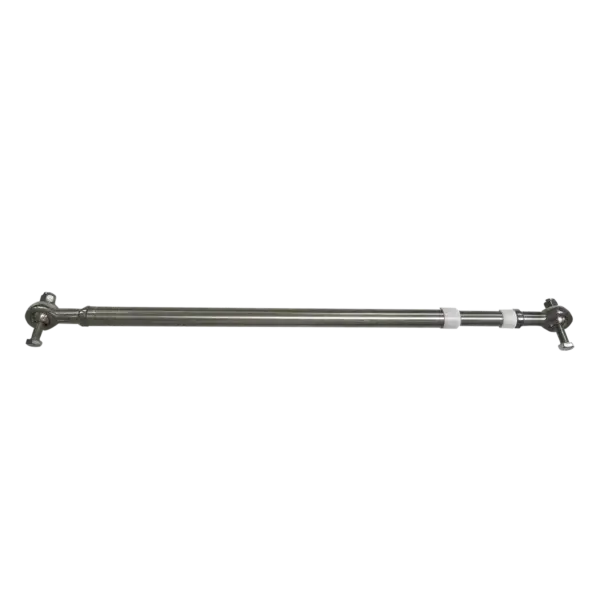 A thin metal Dual Motor Link Arm with circular connectors at both ends, set against a black background. Oceans EV