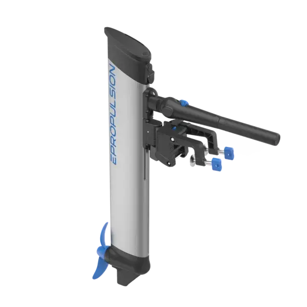 An eLite electric hydrofoil surfboard with its wing and propulsion mechanism visible, featuring a sleek, modern design, optimized for SEO in e-commerce platforms.