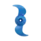 A blue Spirit 2 Propeller with two blades and a central hub is shown from above on a plain white background. Oceans EV