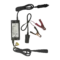 The Spirit 2 12V Charger includes a black power brick, input/output cables, red and black alligator clips, and a cigarette lighter socket connector—all for 12V charging on a white background. Oceans EV